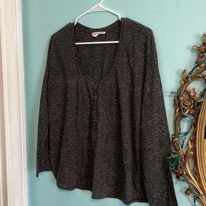 VS medium plain gray button shirt